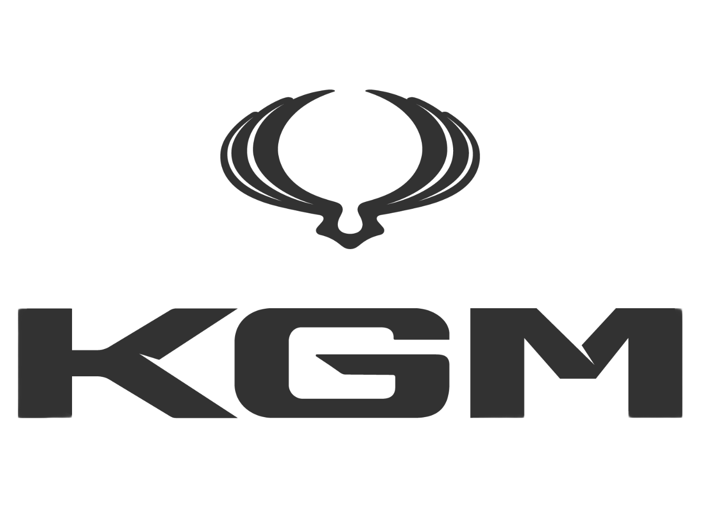 Logo KGM marrón